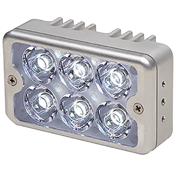 LED RECOGNITION LIGHT/Clear Lens, 2 X 3 , 28V, 20 Degree beam