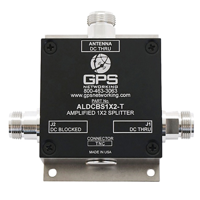 Amplified GPS Antenna Splitter | 2 outputs, 1 input, TNC connectors