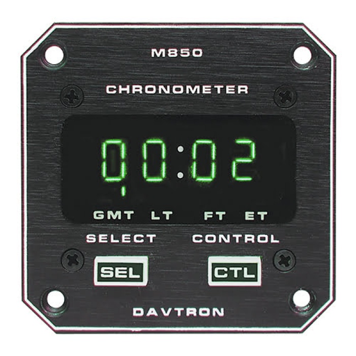 M850 Digital Clock Chronometer | 2-1/4in, 5V NVG Incandescent