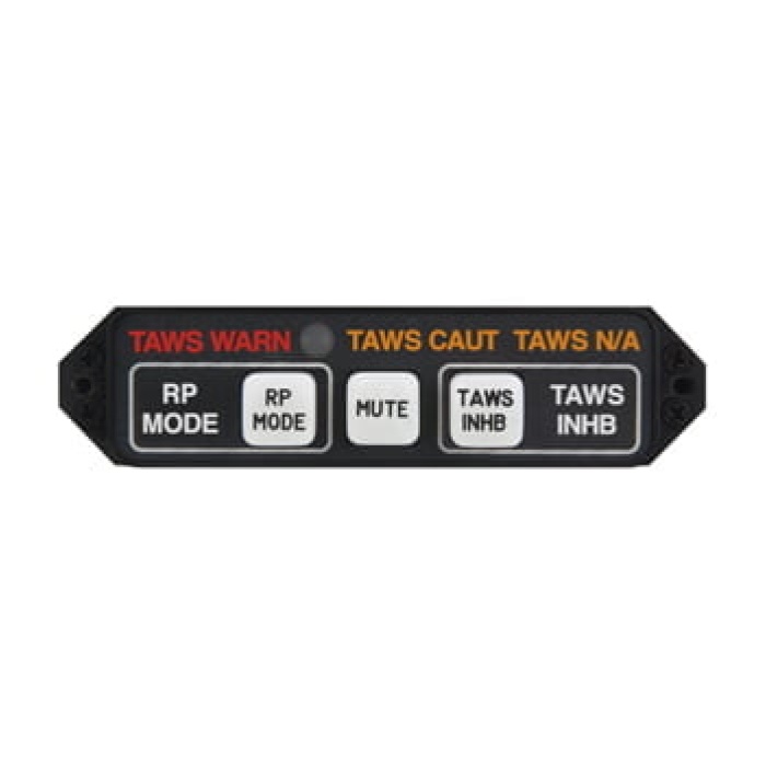 MD41 Series Helicopter TAWS Annunciation Control Unit | 28V, Horizontal, 5V Lighting