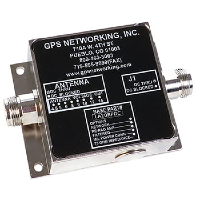 Network Line Amplifier | 20 dB gain, N Connector, 110VAC Source Voltage, 5VDC Output