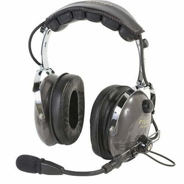 PILOT USA HEADSET/HELICOPTER/PASSIVE NRR 24 DB/ELECTRET MIC/HALF FLEX BOOM/3 YEAR WARRANTY