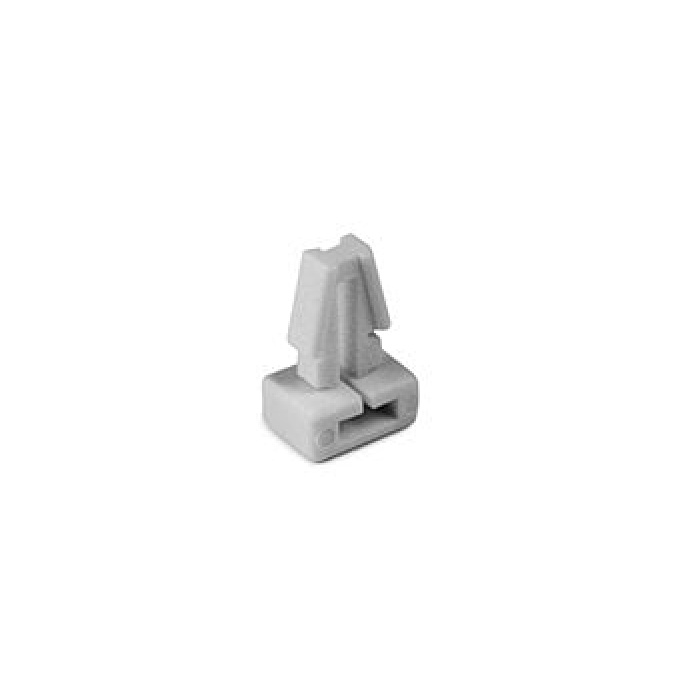 PUSH CABLE TIE MOUNT/White, .25 hole diameter, .13 max panel, .2 max tie width.