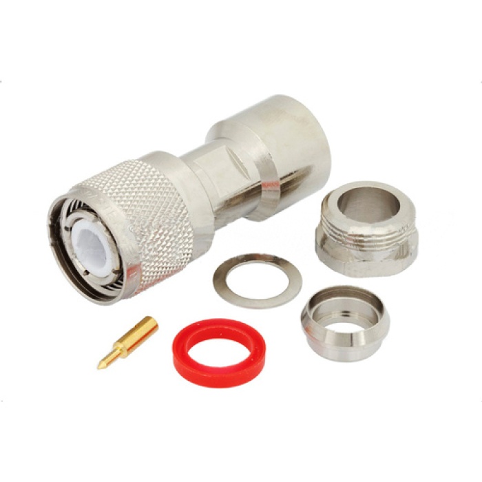 HN Male Connector | Straight, Clamp/Solder