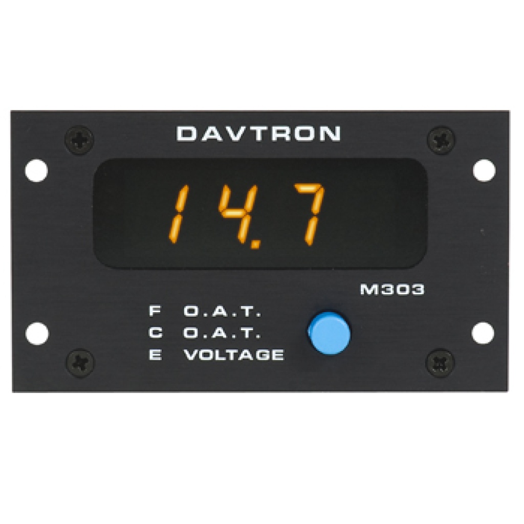 m303-series-outside-air-temperature-and-voltage-indicator-front-mount