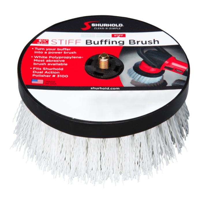 Stiff Buffing Brush | White